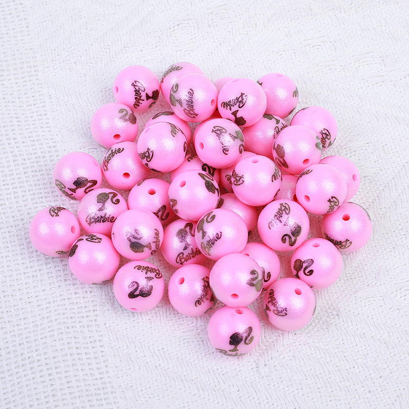 Wholesale 100PCS New Imitation Pearl Colorful Silicone Beads